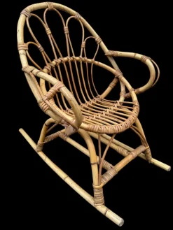 Pamono Provençal Children's Rocking Chair, France, 1950s Clearance