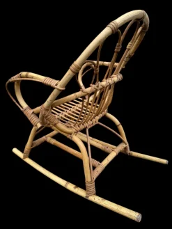 Pamono Provençal Children's Rocking Chair, France, 1950s Clearance
