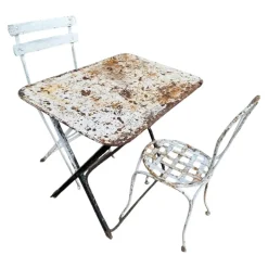 Pamono Provencal Folding Iron Garden Table, 1900s Sale