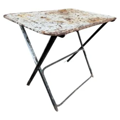 Pamono Provencal Folding Iron Garden Table, 1900s Sale