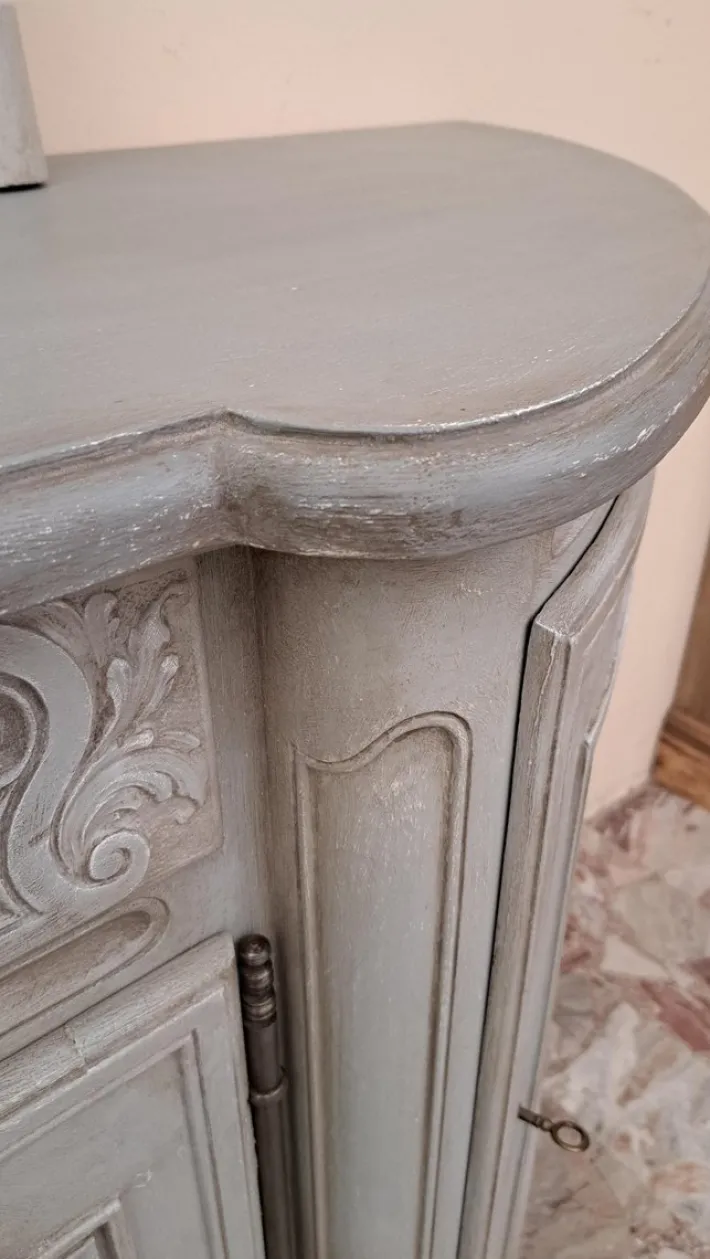 Pamono Provencal Sideboard Lacquered in Grey, 1950s