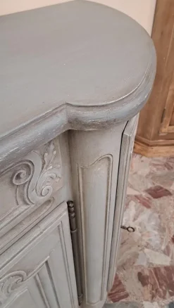 Pamono Provencal Sideboard Lacquered in Grey, 1950s