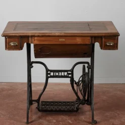 Pamono Pull-Out Sewing Machine Table with Drawers from Excella, 20th Century Online