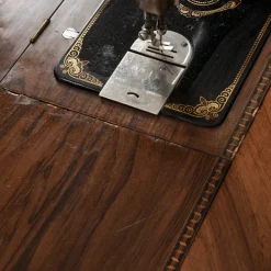 Pamono Pull-Out Sewing Machine Table with Drawers from Excella, 20th Century Online