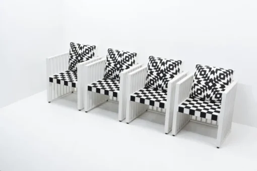 Pamono Purkersdorf Chair by Josef Hoffmann for Wittmann, Austria, 1990s New