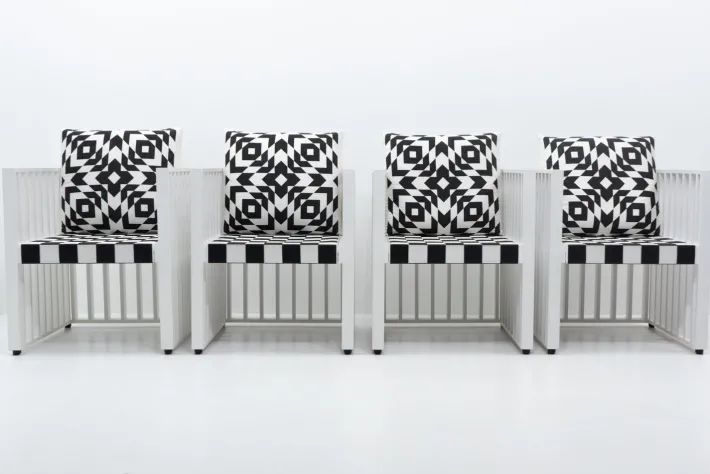Pamono Purkersdorf Chair by Josef Hoffmann for Wittmann, Austria, 1990s New