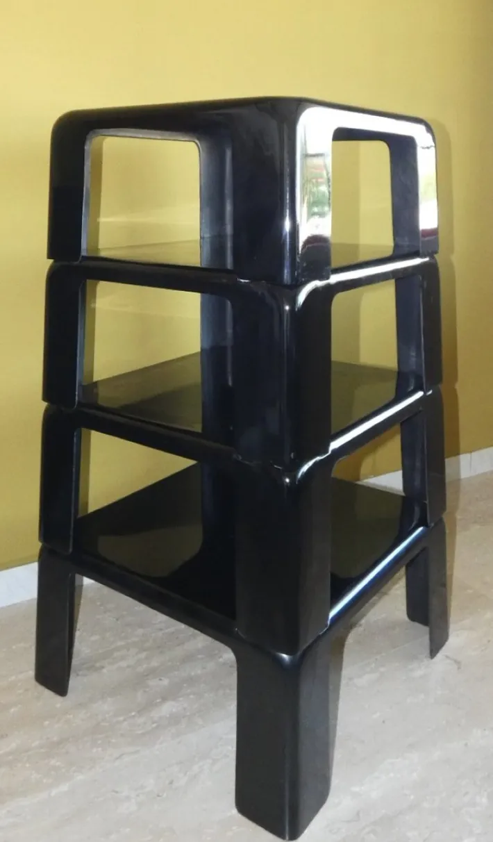 Pamono Quattro Gatti Stackable Tables by Mario Bellini for C&B Italia, 1967, Set of 4 Best