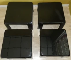 Pamono Quattro Gatti Stackable Tables by Mario Bellini for C&B Italia, 1967, Set of 4 Best