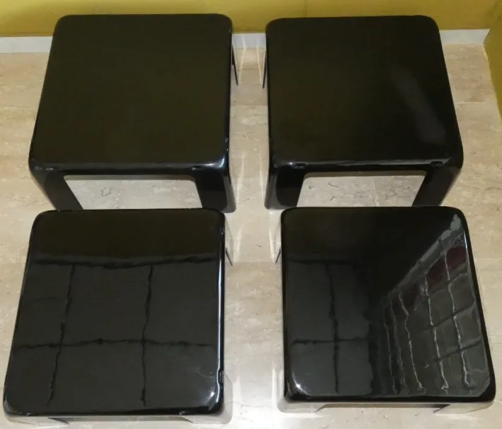 Pamono Quattro Gatti Stackable Tables by Mario Bellini for C&B Italia, 1967, Set of 4 Best