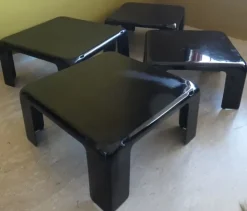 Pamono Quattro Gatti Stackable Tables by Mario Bellini for C&B Italia, 1967, Set of 4 Best