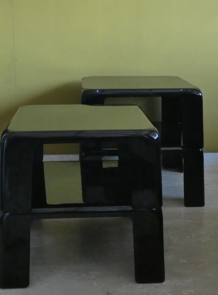 Pamono Quattro Gatti Stackable Tables by Mario Bellini for C&B Italia, 1967, Set of 4 Best