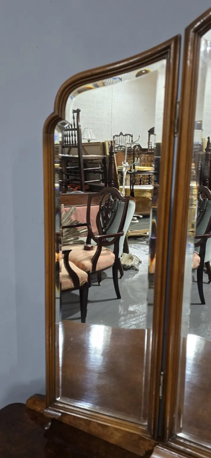 Pamono Queen Anne Burr Walnut Dressing Table, 1920s Discount