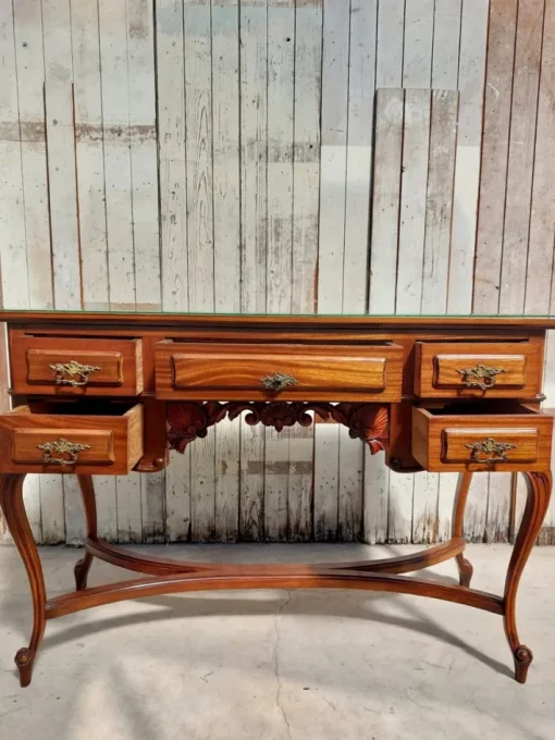 Pamono Queen Anne Revival Style Writing Table or Desk, 1960s New