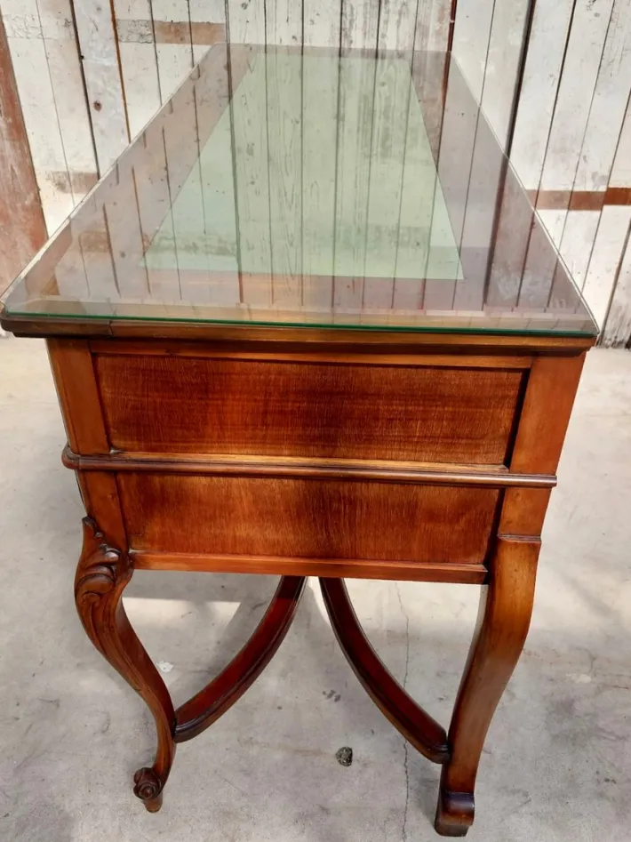 Pamono Queen Anne Revival Style Writing Table or Desk, 1960s New