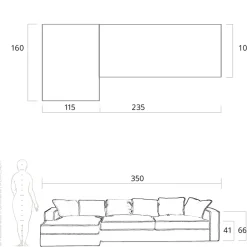 Pamono Rafaella Chaise Sofa in Red and Rusty Velvet from Biosofa Clearance