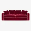 Pamono Rafaella Sofa in Red & Rusty Velvet by Biosofa Clearance