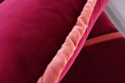 Pamono Rafaella Sofa in Red & Rusty Velvet by Biosofa Clearance