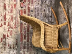 Pamono Rattan & Bamboo Rocking Chair, 1980 New