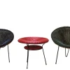 Pamono Rattan Armchairs and Coffee Table by Roberto Mango, Italy 1960s, Set of 3 Discount
