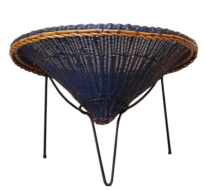 Pamono Rattan Armchairs and Coffee Table by Roberto Mango, Italy 1960s, Set of 3 Discount