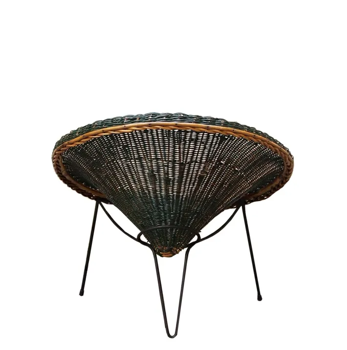 Pamono Rattan Armchairs and Coffee Table by Roberto Mango, Italy 1960s, Set of 3 Discount