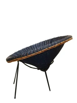 Pamono Rattan Armchairs and Coffee Table by Roberto Mango, Italy 1960s, Set of 3 Discount