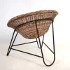 Pamono Rattan Basket Pod Lounge Chair, 1960 Sale