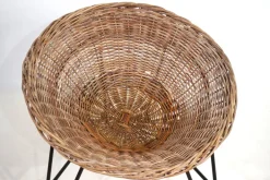 Pamono Rattan Basket Pod Lounge Chair, 1960 Sale