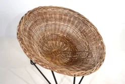 Pamono Rattan Basket Pod Lounge Chair, 1960 Sale