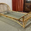Pamono Rattan Bed with Metal Base, 1960s Hot