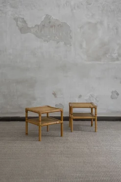 Pamono Rattan Bedside Tables by Dal Vera, 1970s, Set of 2 Outlet