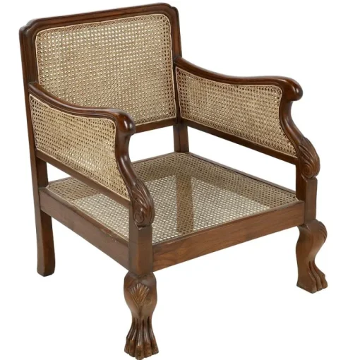 Pamono Rattan Bench & Armchairs, Set of 3 Online