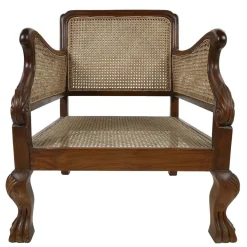 Pamono Rattan Bench & Armchairs, Set of 3 Online