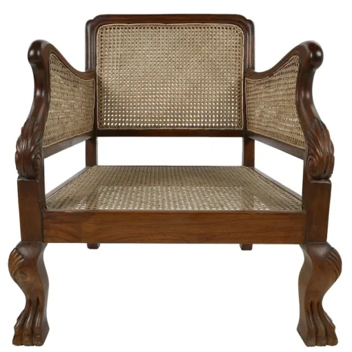 Pamono Rattan Bench & Armchairs, Set of 3 Online