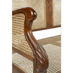 Pamono Rattan Bench & Armchairs, Set of 3 Online