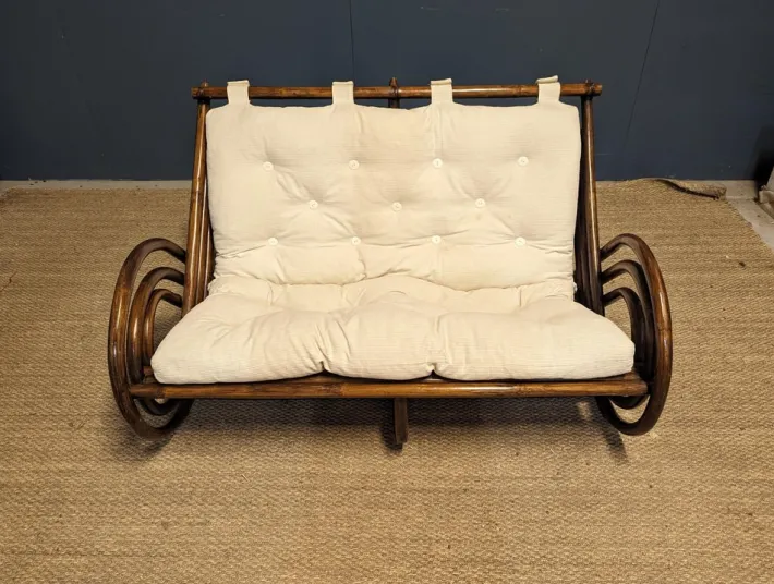 Pamono Rattan Bench from Ligne Roset Clearance
