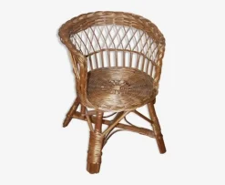 Pamono Rattan Children's Armchair, 1960s Sale