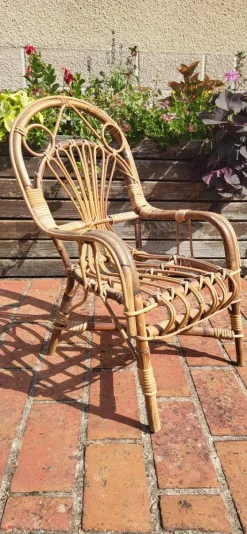 Pamono Rattan Children's Armchair, 1960s Discount