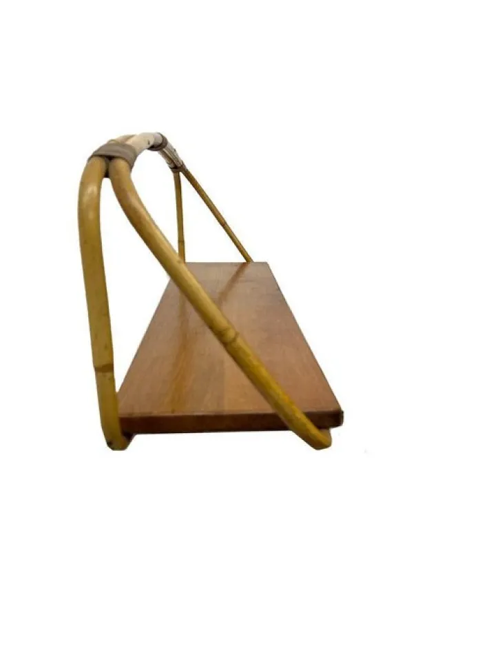 Pamono Rattan Children's Chair and Bookshelf, 1960s, Set of 2 Best