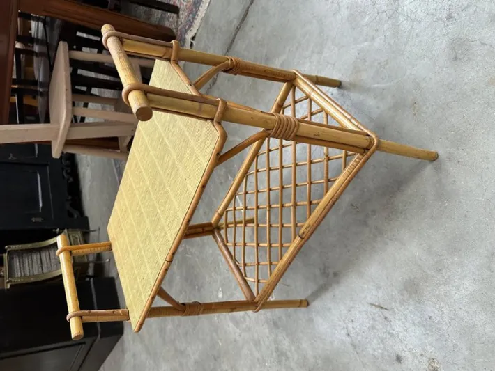 Pamono Rattan Dressing Table & Stool, 1960s, Set of 2 Best