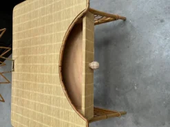 Pamono Rattan Dressing Table & Stool, 1960s, Set of 2 Best