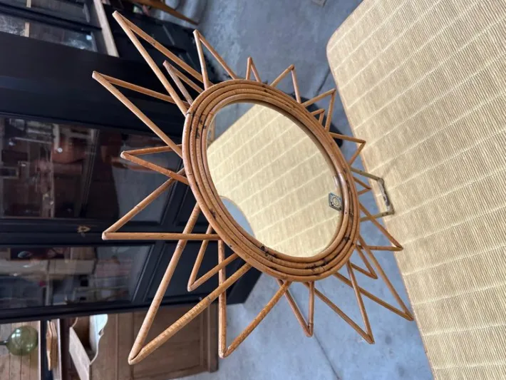 Pamono Rattan Dressing Table & Stool, 1960s, Set of 2 Best