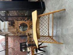 Pamono Rattan Dressing Table & Stool, 1960s, Set of 2 Best