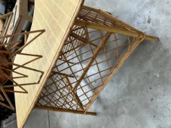 Pamono Rattan Dressing Table & Stool, 1960s, Set of 2 Best