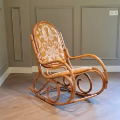 Pamono Rattan Rocking Chair, 1960s Sale