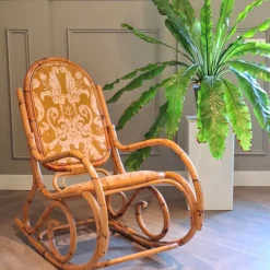 Pamono Rattan Rocking Chair, 1960s Sale