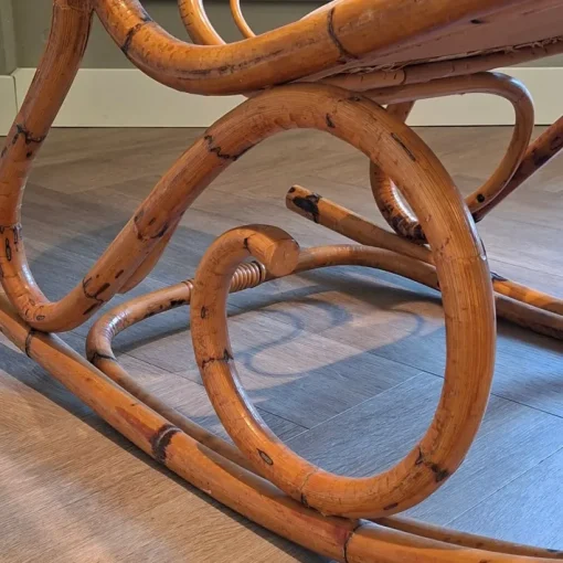 Pamono Rattan Rocking Chair, 1960s Sale