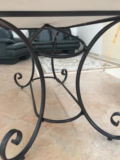 Pamono Rectangular Sapphire Marble Mosaic Table from Egram Sale