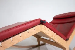 Pamono Red Canapo Rocking Chair attributed to Franco Albini for Cassina, Italy, 2010 Online