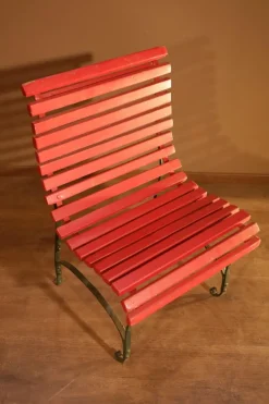 Pamono Red Lacquered Garden Chair Best